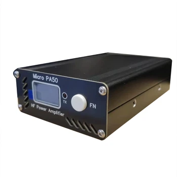 Микротип PA50 50 Вт 3,5 МГц-28,5 МГц Интеллектуальный коротковолновый усилитель ВЧ мощности с измерителем мощности/КСВ + автоматический фильтр НЧЧ