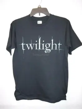 Мужская футболка Twilight Light Blue с черным графическим логотипом New #13155V