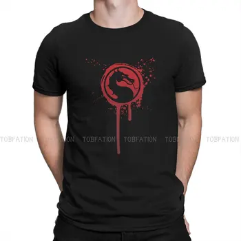 Мужская футболка с файтингом Mortal Kombat, базовая летняя футболка с брызгами, новинка, модная, пушистая