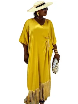 Вечернее платье Женское Дашики Мусульманская мода Абайя Африканская одежда халат Marocaine Роскошное Дубайское платье-кафтан Vetement Большого размера