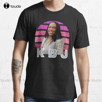 Футболка Kbj Ketanji Brown Jackson, высококачественные милые элегантные футболки из милого мультфильма Каваи, милые хлопчатобумажные футболки, подарок на заказ