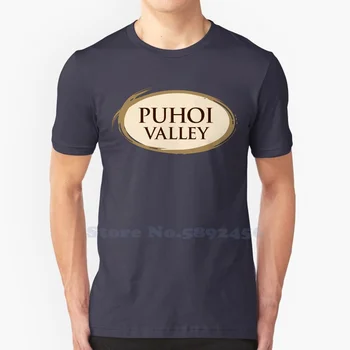Повседневная футболка с логотипом Puhoi Valley, футболки из высококачественного графического материала из 100% хлопка