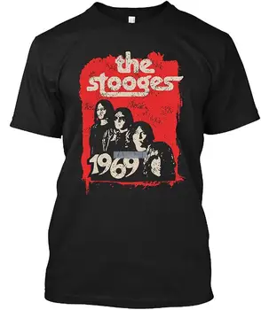 мужская брендовая футболка The Stooges Винтажные 70-е, потертые 1970-е, ретро-выцветшие 1969, футболки европейского размера