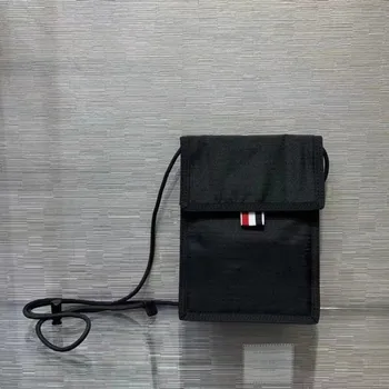 Новая сумка для мобильного телефона люксового бренда с повседневным дизайном, Черная нейлоновая сумка через плечо, Летний Пляжный Внешний Маленький Мобильный кошелек для монет
