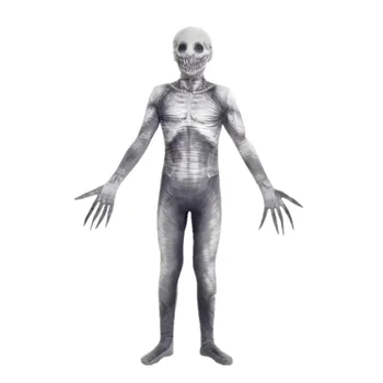 Костюм для косплея на Хэллоуин, комбинезон со скелетом, боди с монстром, одежда для косплея в стиле хоррор для взрослых и детей