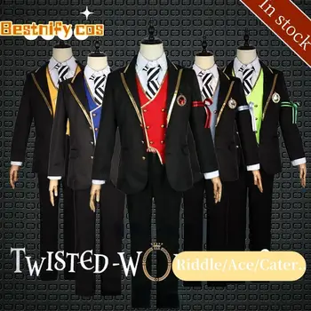 Аниме Игра Twisted Wonderland Косплей костюм Мужская школьная форма Риддл Флойд Лилия косплей костюмы для вечеринки в честь Хэллоуина