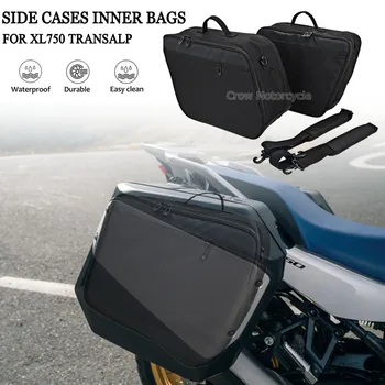 Багажные сумки для Honda XL750 Transalp 2023, новые мотоциклетные багажные сумки, черные расширяемые внутренние сумки