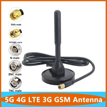 Полнодиапазонная 5G 4G LTE 3G GSM Omni Антенна 600 ~ 6000 МГц 12dbi Беспроводная Водонепроницаемая Антенна Для Маршрутизатора С Разъемом BNC TNC TS9 SMA N