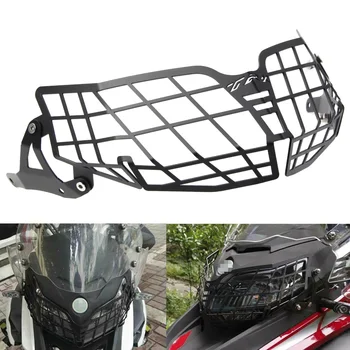 Защита решетки фары мотоцикла, защитная крышка головного фонаря для Benelli TRK502 Dirt Bike, аксессуары для мотоциклов, Сталь