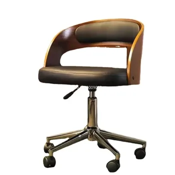 Офисное кресло для конференций из массива дерева, кресло для домашнего компьютера, кресло для отдыха без подлокотников, простое подъемное кресло, стулья для мебели для спальни
