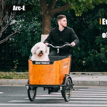 Электрический грузовой велосипед с сертификатом CE, переноска для собак, коляска для крупных собак