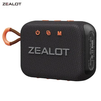 ZEALOT S75 Беспроводной динамик Bluetooth Портативный Водонепроницаемый Динамик Уличные колонки Спортивный басовый звук Мини-сабвуфер
