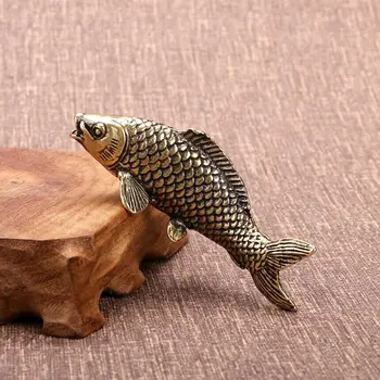 Декоративная статуэтка рыбы из ювелирной серии Koi из латуни