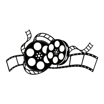 Металлическая катушка для пленки Настенный арт-декор Силуэты стен кинотеатра Декор стен для гостиной Украшения дома спальни офиса