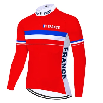 Франция tenue cyclisme homme maillot Велосипедная Весенняя экипировка Велофитнес Heren Джерси Ciclismo maillot velo homme