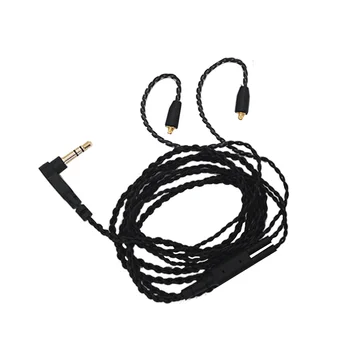Шнуры MMCX-кабеля 3,5 мм для наушников Shure SE215 SE315 SE535 SE846, провода аудиоустройств без спутывания
