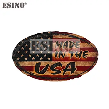 Креативный дизайн автомобиля США Национальный флаг Америки Сделано в США Мультфильм ПВХ Водонепроницаемая наклейка на кузов автомобиля Виниловый узор