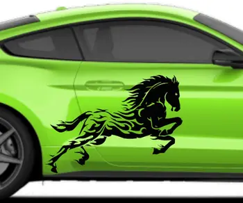Виниловая наклейка с изображением лошади, гоночная наклейка 21x40 (подходит для Ford MUSTANG SHELBY)