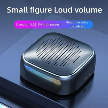 Портативный Bluetooth-динамик, мини-беспроводной 3D-стереофонический сабвуфер объемного звучания, звуковая коробка для офиса, домашнего кинотеатра, игровых аксессуаров для ПК