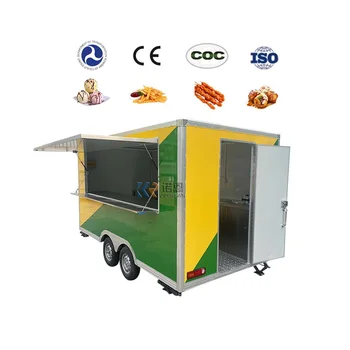 Большой контейнер для перевозки пищевых продуктов с охлаждаемой морозильной камерой, арендованный в Австралии, Европейский трейлер для приготовления шашлыков на солнечной энергии