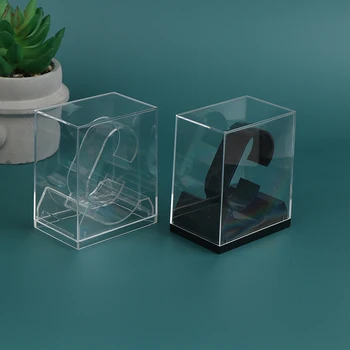 Пластиковая коробка для часов Дисплей Держатель для хранения Прозрачный чехол Защитная коробка для часов