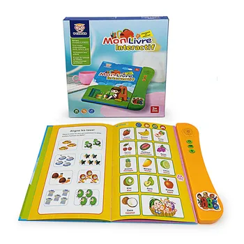 Электронная книга для раннего обучения на французском и английском языках, Голосовая книга для чтения пальцами, обучающие игрушки для детей