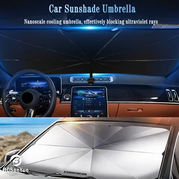 Солнцезащитный козырек на лобовом стекле автомобиля, защитный козырек, зонтик для Jeep Commander, Солнцезащитный крем на переднем стекле, Аксессуары для зонтиков