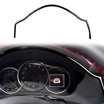 Украшение приборной панели Спидометра Наклейка на крышку для Subaru Forester BRZ для Toyota 86 2017 2018 2019 Аксессуар для интерьера автомобиля Черный