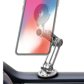 Металлический магнитный автомобильный держатель для мобильного телефона Магнитная подставка для мобильного телефона в автомобиле Поддержка GPS для iPhone для Xiaomi Поворотное крепление на 360 градусов