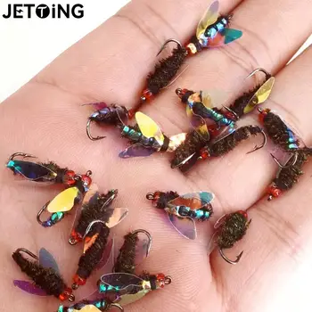 1шт Приманка для насекомых-крючков Разного цвета Bumble Fly Бионическая приманка для ловли форели нахлыстом Искусственные приманки Рыболовные приманки Тройные крючки