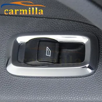 Carmilla ABS Хромированная отделка, Отделка переключателя стеклоподъемника, Замена крышки панели регулятора для Ford Ecosport Fiesta Автомобильные аксессуары