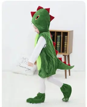 Детские костюмы на Хэллоуин, одежда с динозаврами, костюм для детей, милая одежда Cos, мультяшное представление в детском саду