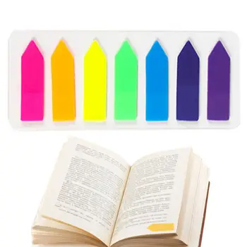 Флуоресцентные цветные наклейки, доступные для записи Маркеры страниц, липкие вкладки, красочные самоклеящиеся этикетки для маркировки страниц и классифицированных файлов