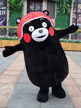 Япония Медведь Кумамон Костюм талисмана Животное Медведь Мультфильм Маскарадный костюм Хэллоуин Рождество День рождения Карнавальный костюм персонажа
