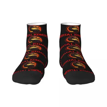 Забавные носки с логотипом Mortal Kombat с принтом для женщин и мужчин, Стрейчевые носки Лето Осень Зима Sub Zero Scorpion Fighting Game Crew Socks