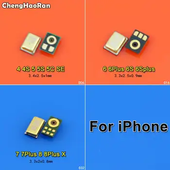 ChengHaoRan 2шт Новый Микрофон Динамик Микрофон Для iPhone 4 4S 5 5S SE 5C 7 6 6G 6S 6 Plus 7 Plus 6S Plus 8 Plus X Ten