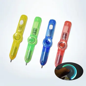 Многофункциональная светодиодная ручка-вспышка, Спиннер для пальцев, Игрушки для снятия стресса, Ручка-спиннер, Канцелярские принадлежности для офиса