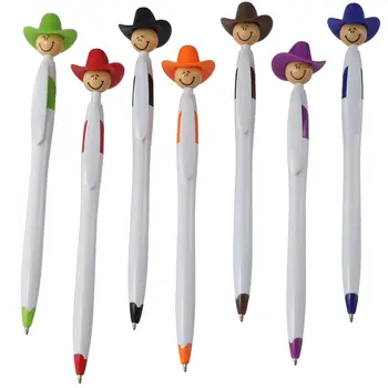 28 Шт пластиковых милых ручек, креативная ковбойская шляпа, персонализированная ручка, Новинка, Милые чернильные ручки, офисные