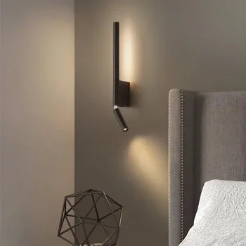 Светодиодный настенный светильник для декора стен в гостиной, Светильник для освещения спальни, Прикроватные настольные лампы, ночник