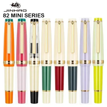 МИНИ-авторучка JINHAO 82 в тон акриловой ручке Spin EF F M с золотыми чернилами, милые ручки, Офисные школьные принадлежности, канцелярские принадлежности