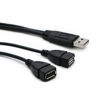 Удлинительный кабель 2 В 1 Usb2.0 От Мужчины к женщине USB-Кабель для Передачи данных Зарядный Кабель для Подключения Жесткого диска к Сетевой карте