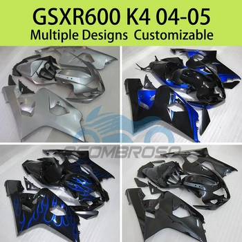 Новый Стиль Обтекателей для SUZUKI GSXR 600 750 K4 04 05 Мотогонок Индивидуальный Комплект Обтекателей GSXR600 GSXR750 2004 2005