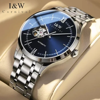 Мужские наручные часы IW Watch 40 мм, автоматические Механические часы со скелетом, механизм MIYOTA, Сапфировые часы Relogios Masculino