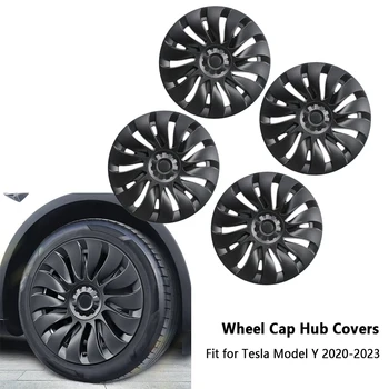 Колпак ступицы колеса для Tesla Model Y 2023 19-дюймовый Колпак ступицы для замены автомобильных колес Колпак ступицы Полное Покрытие обода Аксессуары