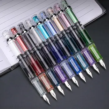 Прозрачная Пластиковая Красочная поршневая ручка для хранения чернил большой емкости