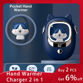 мини-электрическая грелка для рук|мобильное питание, быстрый длительный нагрев, 2 в 1, перезаряжаемая usb-зарядка treasure, защита от холода, согревание рук