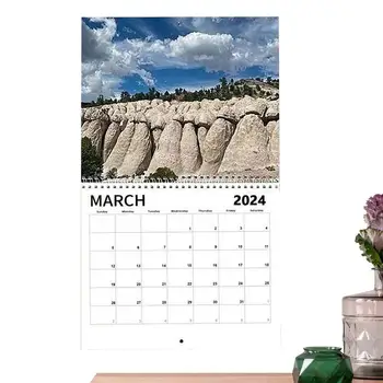 Nature's Dicks Calendar 2024 Забавный Календарь Шутка Подарок Dicks Of Nature Настенный Календарь на 2024 год Ежемесячный Планировщик для записей