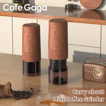 Мини-электрическая кофемолка для кофейных зерен, походная электрическая кофемолка, зарядка USB Type-C, Домашние дорожные инструменты для измельчения кофе с керамическим сердечником