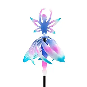 Инновационный причудливый спиннер Fairy Ballerina Wind Spinner С многоцветным матовым покрытием и устойчивым стержнем в основании