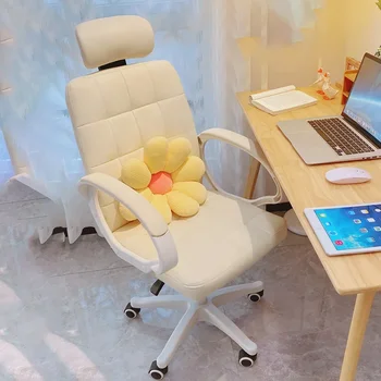 Эргономичное кресло Nordic, поворотные Современные Роликовые Мобильные рабочие колеса, Офисное кресло Lazy Comfort, мебель для спальни Cadeira Gamerbedroom